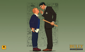 обоя видео игры, bully, ссора