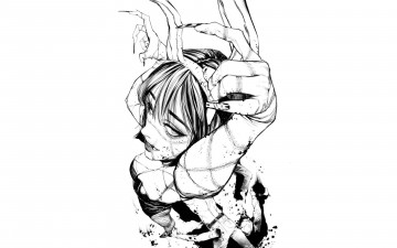 Картинка фэнтези нежить девушка когти шрамы трупы