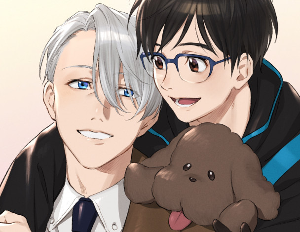 Обои картинки фото аниме, yuri on ice, юрий, на, льду