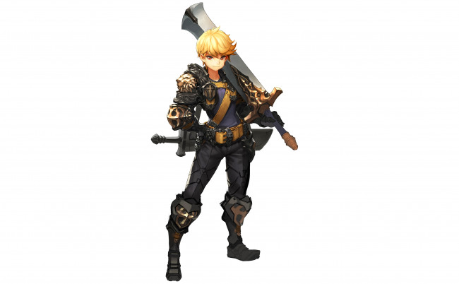 Обои картинки фото аниме, оружие,  техника,  технологии, парень