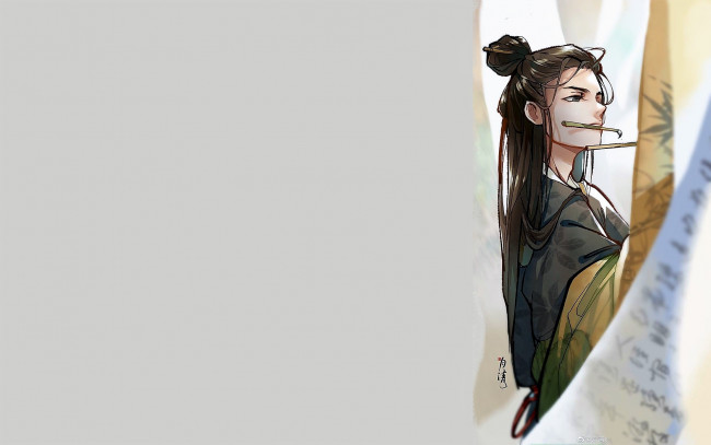 Обои картинки фото аниме, mo dao zu shi, не, хуайсан, кисти