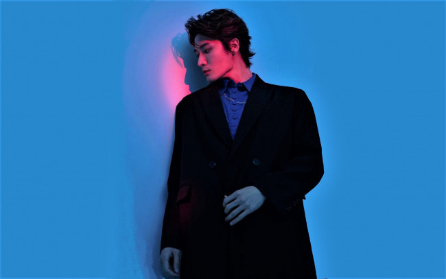 Обои картинки фото мужчины, liu haikuan, актер, пальто