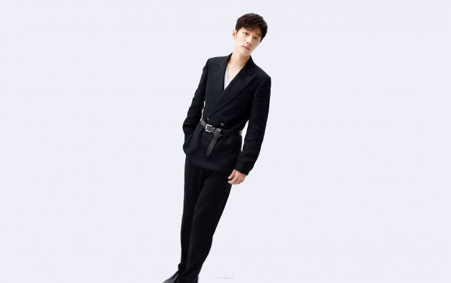 Обои картинки фото мужчины, xiao zhan, актер, пиджак, пояс