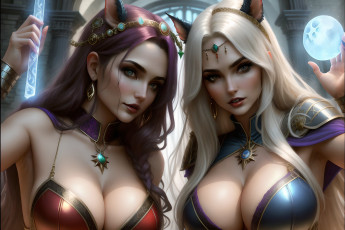 Картинка фэнтези маги +волшебники нейросети графика нейроарт ai art нейронные сети рисунки нейро искусство