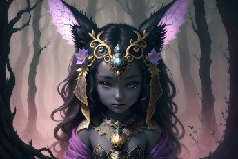 Картинка фэнтези существа нейросети графика нейроарт ai art нейронные сети рисунки нейро искусство