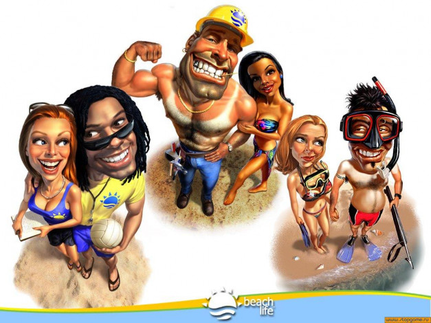 Обои картинки фото beach, life, видео, игры