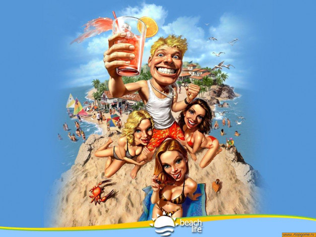 Обои картинки фото beach, life, видео, игры