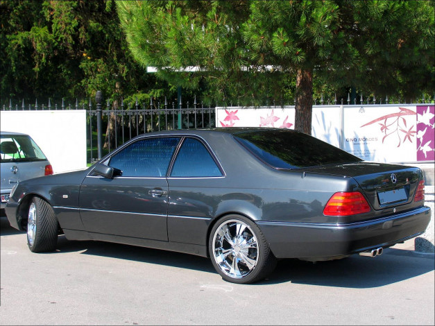 Обои картинки фото mercedes, benz, w140, coupe, автомобили