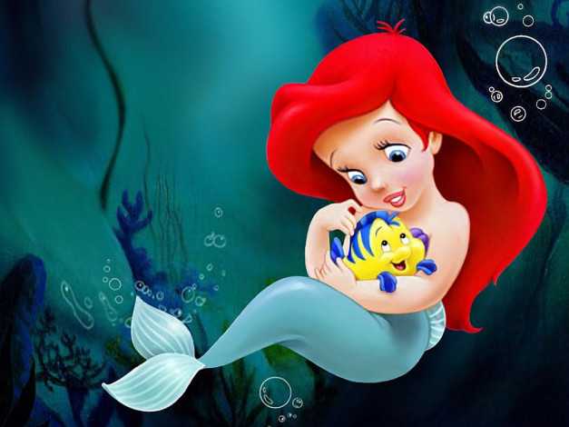 Обои картинки фото мультфильмы, the, little, mermaid