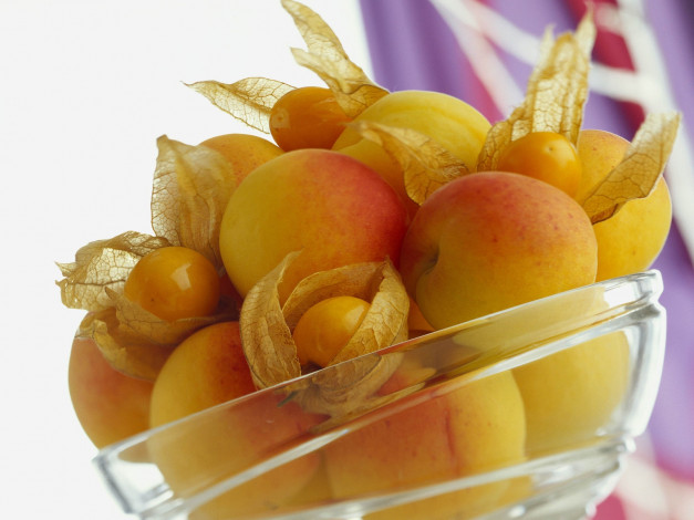 Обои картинки фото еда, персики, сливы, абрикосы