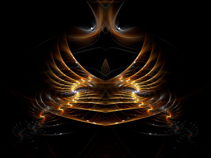 Картинка 3д графика fractal фракталы абстракция