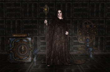 Картинка 3д графика fantasy фантазия часы девушка ссщества