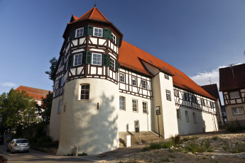 Картинка германия гутсбецирк мюнзинген города здания дома дом улица