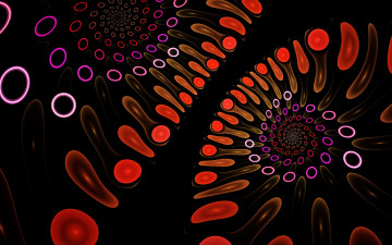 Картинка 3д графика fractal фракталы узор фон цвета