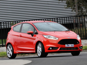 Картинка автомобили ford st 3-door au-spec 2013г красный fiesta