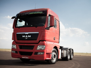 обоя автомобили, man, tgx, 33-440, красный