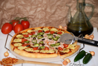 Картинка еда пицца помидоры томаты