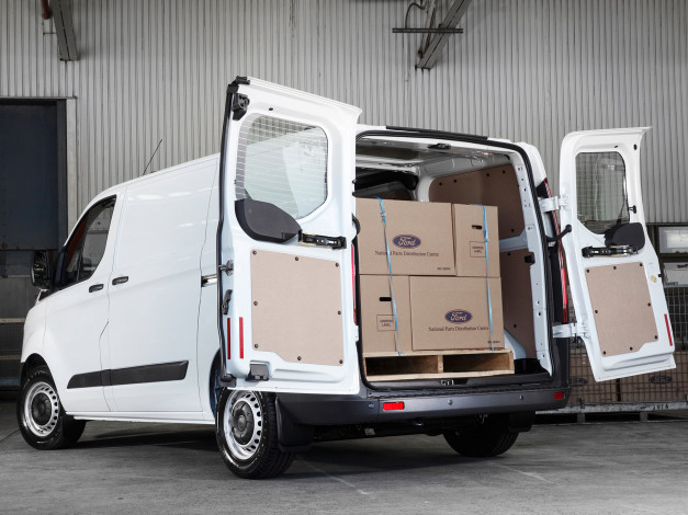 Обои картинки фото автомобили, ford trucks, светлый, 2014г, ford, au-spec, custom, transit