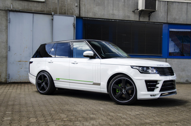 Обои картинки фото 2014 lumma design clr sr , land rover range rover vogue, автомобили, land-rover, белый, тюнинг, vogue, range, rover, lumma, land