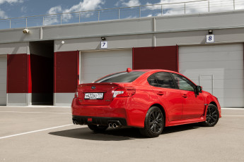 Картинка автомобили subaru wrx 2014г красный