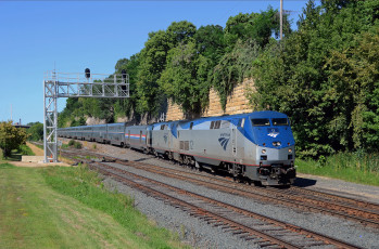 Картинка техника поезда дорога железная состав рельсы локомотив