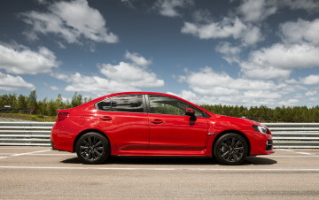 Картинка автомобили subaru wrx 2014г красный