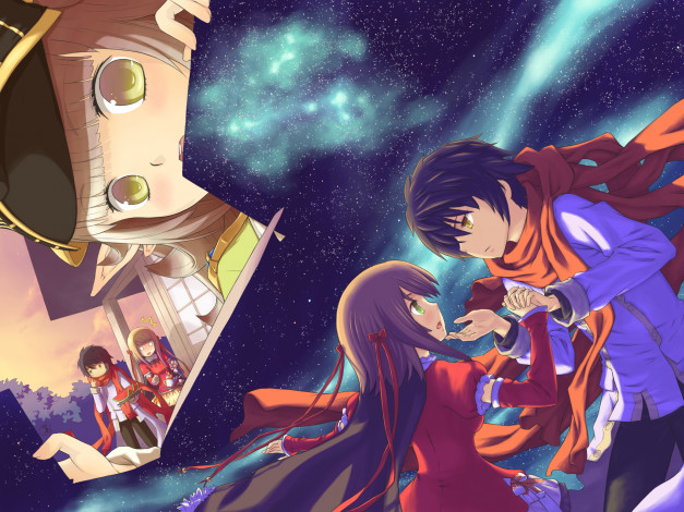 Обои картинки фото аниме, unknown,  другое, female, male, moonhackle, original, atr