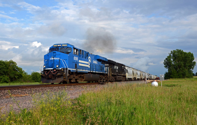 Обои картинки фото техника, поезда, состав, локомотив, рельсы, дорога, железная