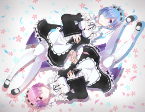 Картинка аниме re +zero+kara+hajimeru+isekai+seikatsu рем рам