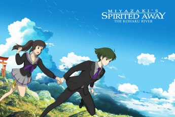 Картинка аниме spirited+away тихиро хаку