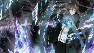 Картинка аниме guilty+crown парень