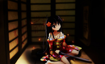 Картинка аниме shakugan+no+shana фон взгляд девушка