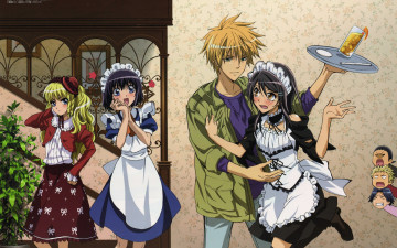 Картинка аниме kaichou+wa+maid-sama персонажи