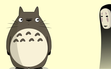 Картинка аниме животные +существа тоторо безликий