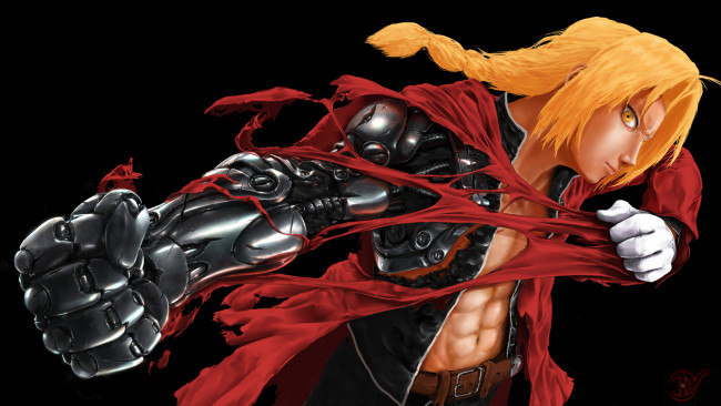 Обои картинки фото аниме, fullmetal alchemist, арт, эдвард, fullmetal, alchemist