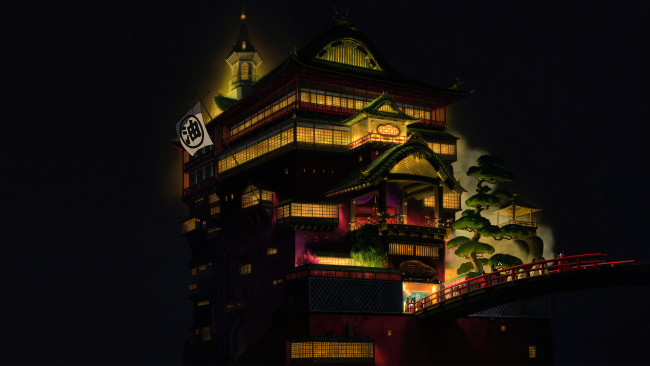 Обои картинки фото аниме, spirited away, купальня