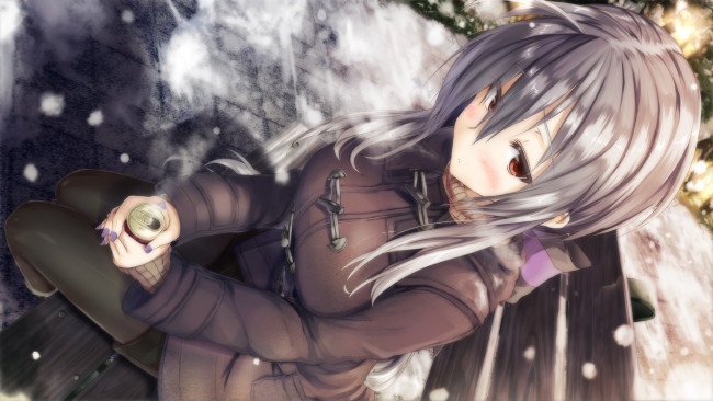 Обои картинки фото аниме, vocaloid, взгляд, фон, девушка