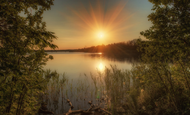 Обои картинки фото природа, восходы, закаты, рассвет