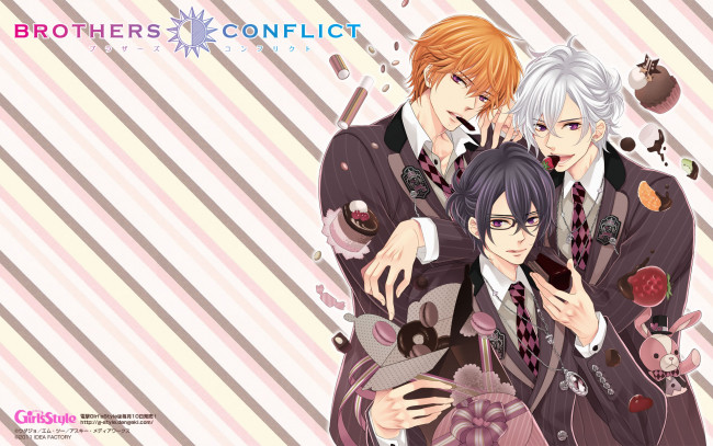 Обои картинки фото аниме, brothers conflict, братья