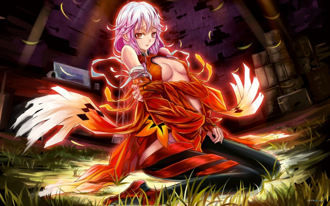 Обои картинки фото аниме, guilty crown, девушка