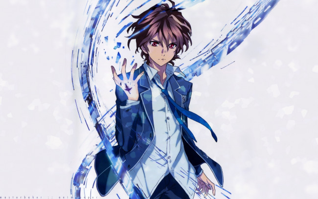 Обои картинки фото аниме, guilty crown, парень