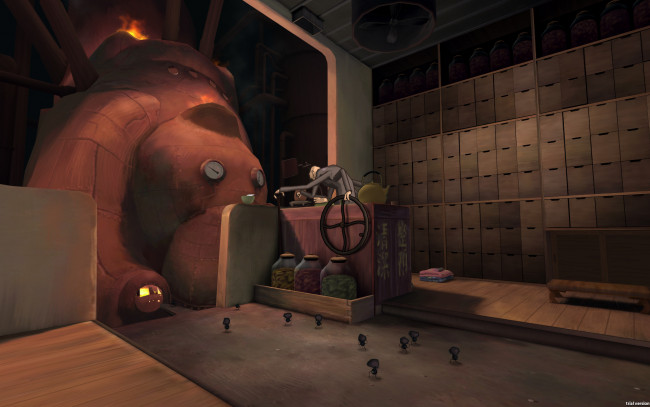 Обои картинки фото аниме, spirited away, камази, котельная