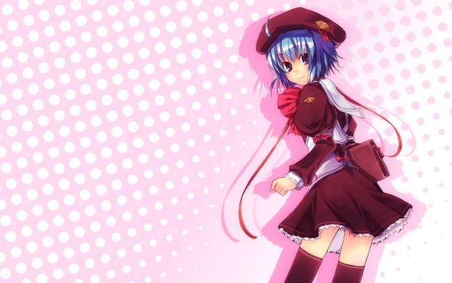 Обои картинки фото аниме, unknown,  другое, фон, взгляд, девушка