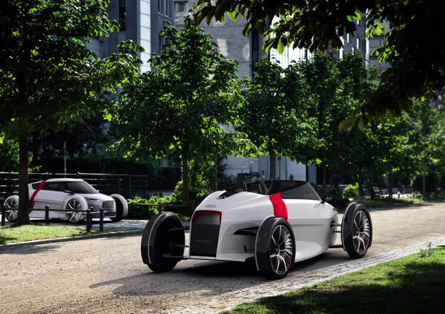Обои картинки фото audi urban spyder concept 2011, автомобили, audi, 2011, concept, spyder, urban