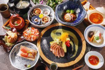 Картинка еда разное разности бекон рыба