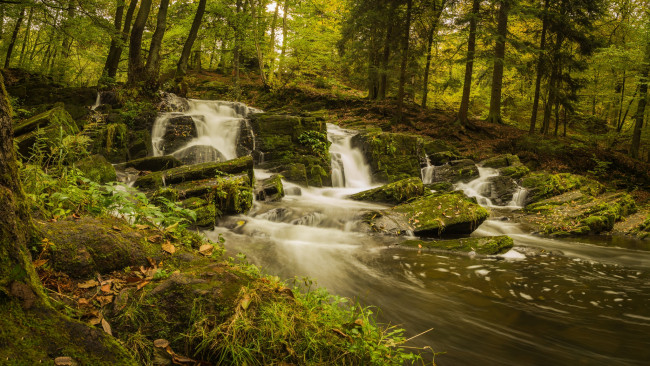 Обои картинки фото природа, водопады, простор