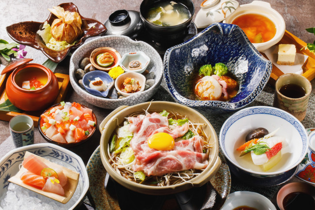 Обои картинки фото еда, разное, бекон, рыба, разности