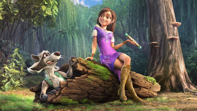 Обои картинки фото мультфильмы, клара и волшебный дракон, клара, и, волшебный, дракон