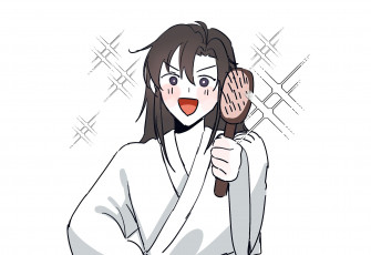 обоя рисованное, комиксы, вэй, усянь, расческа