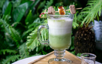 Картинка еда напитки +чай чай matcha latte drink